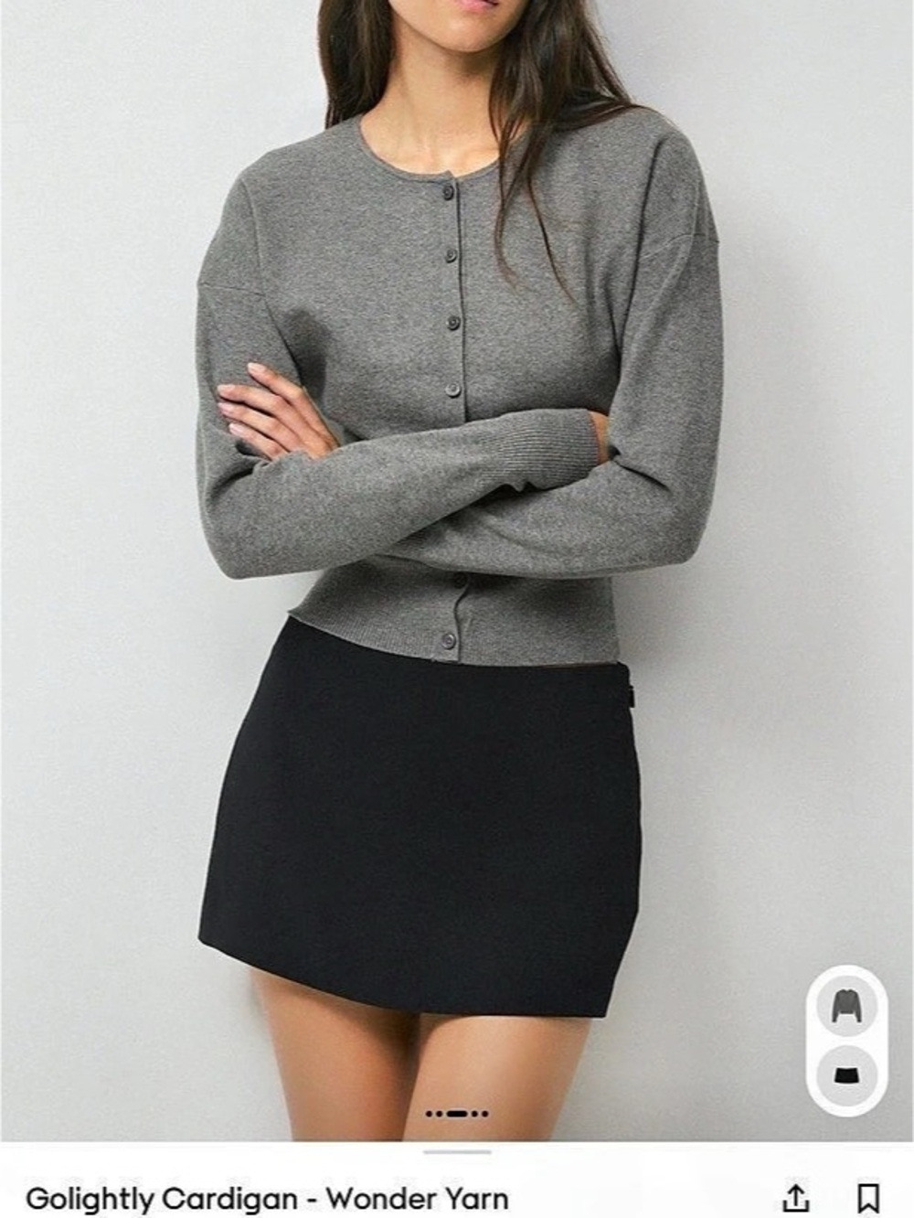 Aritzia Wilfred Golightly Cardigan - Wonder Yarn Gray